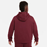 Nike Sportswear Hoodie Club Çocuk Bordo Sweatshirt
