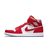 Nike Jordan 1 Mıd Se Erkek basketbol ayakkabısı -kırmızı -DC7294600