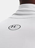 Under Armour 1369606-100-UA HG Armour Comp Mock Beyaz Bisiklet Yaka Dar Düz Erkek T-Shirt