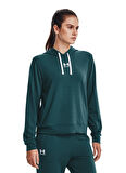 Under Armour Kapüşon Yaka Beyaz Kadın Sweatshırt 1369855 Rival Terry Hoodie