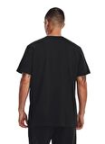 Under Armour 1373997-001 UA M LOGO EMB HEAVYWEIG Siyah Erkek Bisiklet Yaka Oversize T-Shirt