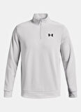 Under Armour 1373358-014-UA Armour Flece 1/4 Zip Gri Fermuarlı Yaka Normal Düz Erkek Sweatshırt