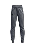 Under Armour Gri - Siyah Erkek Çocuk Lastikli Diz Üstü Bol Kesim Düz Eşofman Altı 1373543-012 UA Armour Fleece Jogger