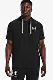 Under Armour Ua Rival Terry Lc Ss Hd Siyah Erkek T-shirt 1370396-001