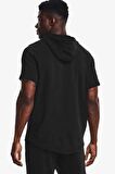 Under Armour Ua Rival Terry Lc Ss Hd Siyah Erkek T-shirt 1370396-001