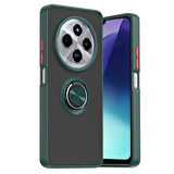 Gpack Xiaomi Redmi 14C 4G uyumlu Kılıf Montreal Yüzüklü Mıknatıslı Kamera Korumalı Silikon