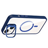 Gpack Apple iPhone 14 uyumlu Kılıf Standlı M-Safe Özellikli Etro Kapak  Lens Koruma
