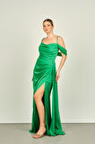 Saygın Kadın İp Askılı Uzun Abiye Elbise 0992449 Benetton