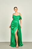 Saygın Kadın İp Askılı Uzun Abiye Elbise 0992449 Benetton