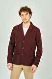 Daynax Erkek Çift Yaka Detaylı Düğme Kapamalı Ceket Mont 4900 Bordo