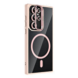 Gpack Samsung Galaxy S23 Ultra uyumlu Kılıf Standlı M-Safe Özellikli Etro Kapak  Lens Koruma