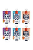 Wanpy 3 Çeşit Karma Kedi Et Ezmesi 90 Gr. X 6 Adet