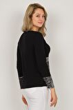 Sistas Kadın Uzun Kollu Penye Bluz 6699448 Siyah