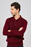 Haki Triko Erkek Polo Yaka Kazak 6080013 Bordo