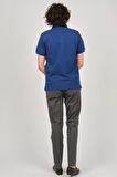 Desen Triko Erkek Polo Yaka T-Shirt 0249812 Indigo