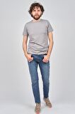 Wellalux Erkek Bisiklet Yaka T-Shirt 593203448 Gri