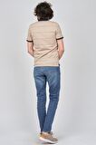 Wellalux Erkek Çizgili Polo Yaka T-Shirt 593204100 Bej