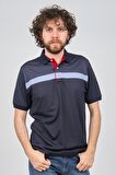 Wellalux Erkek Çizgili Polo Yaka T-Shirt 593193015 Lacivert