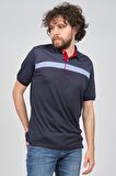 Wellalux Erkek Çizgili Polo Yaka T-Shirt 593193015 Lacivert