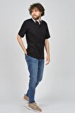 Uztex Erkek Slim Fit Polo Yaka T-Shirt 07100321 Siyah