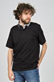 Uztex Erkek Slim Fit Polo Yaka T-Shirt 07100321 Siyah