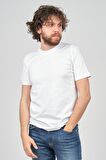 Raymons Erkek Bisiklet Yaka T-Shirt 07103014 Beyaz