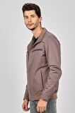 Daynax Erkek Beli Lastikli Dik Yaka Mevsimlik Mont 492500 Füme