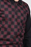 Pelikan Erkek Desenli Polo Yaka Kazak 1577428 Bordo