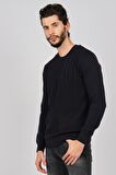 Dio Rise Erkek Desenli Bisiklet Yaka Kazak 650189407 Marin