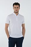 Wemsey Erkek Slim Fit Pike T-Shirt 40812126 Beyaz