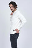Metropolitan Erkek Bisiklet Yaka Sweatshirt 62422106 Beyaz