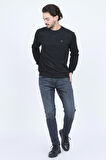 Metropolitan Erkek Bisiklet Yaka Sweatshirt 6240101 Siyah