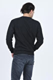 Metropolitan Erkek Bisiklet Yaka Sweatshirt 6240101 Siyah