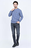 Metropolitan Erkek Bisiklet Yaka Sweatshirt 6240101 Indigo