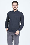 Raymons Erkek Desenli Polo Yaka Triko Sweat 6782252 Haki