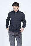 Raymons Erkek Desenli Polo Yaka Triko Sweat 6782252 Haki