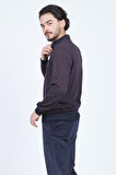 Raymons Erkek Desenli Polo Yaka Triko Sweat 6782254 Bordo