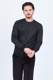 Raymons Erkek Desenli Bisiklet Yaka Triko Sweat 6782270 Siyah
