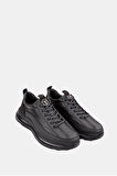 Marcomen Erkek Hakiki Deri Sneaker Ayakkabı 18168 Siyah