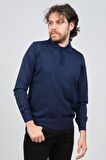 Pave Erkek Polo Yaka Yün Kazak 4538004 Saks