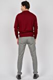 Pave Erkek Bisiklet Yaka Yün Kazak 4536063 Bordo