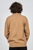 Ida Erkek Lambswool Polo Yaka Kazak 0593147 Camel