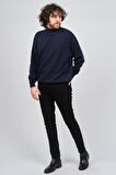 Ida Erkek Lambswool Yarım Balıkçı Kazak 0593161 Lacivert