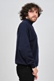 Ida Erkek Lambswool Yarım Balıkçı Kazak 0593161 Lacivert