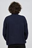 Ida Erkek Lambswool Yarım Balıkçı Kazak 0593161 Lacivert