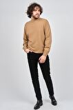 Ida Erkek Lambswool Yarım Balıkçı Kazak 0593161 Camel