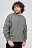 Ida Erkek Lambswool Bisiklet Yaka Kazak 0593154 Füme