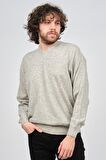 Ida Erkek Lambswool V Yaka Kazak 0593130 Gri