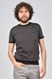 Tony Montana Erkek Bisiklet Yaka T-Shirt 3183305 Füme