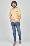 Dolfini Erkek Cep Detaylı Polo Yaka T-Shirt 4841638 Camel